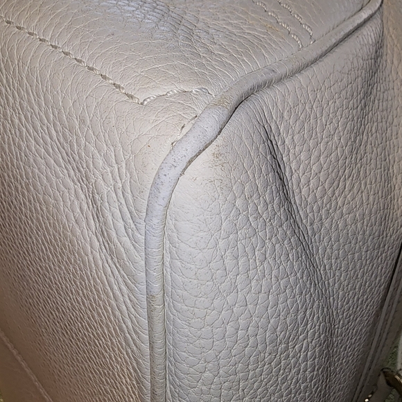 CELINE handbags Boogie Bag white leather gold hardware Authentic GUC - Picture 7 of 14